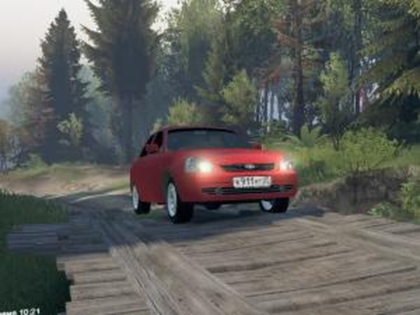Ваз-2170 Lada Priora «RED»версия 0.9 для SpinTires (v03.03.16)