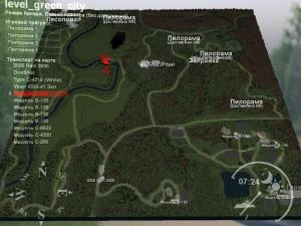 Карта «Зелёный город»версия 1 для SpinTires (v03.03.16)