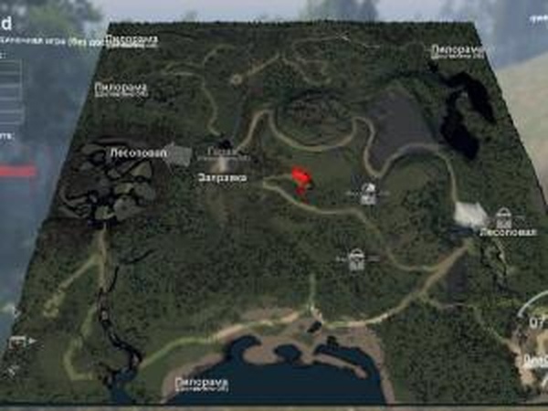 Карта «Дорога»версия 0.1 для SpinTires (v03.03.16)