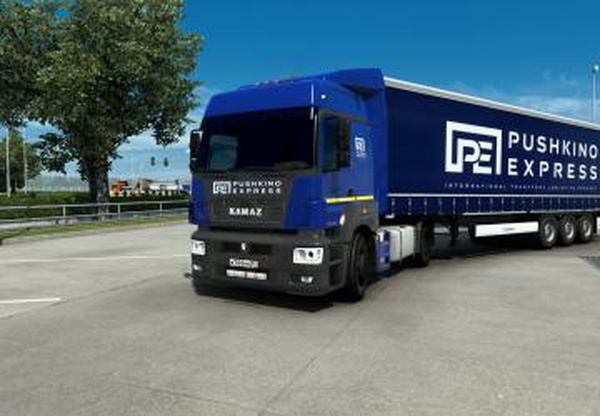 Скин Pushkino Expressверсия 1.0 для Euro Truck Simulator 2 (v1.43.x)