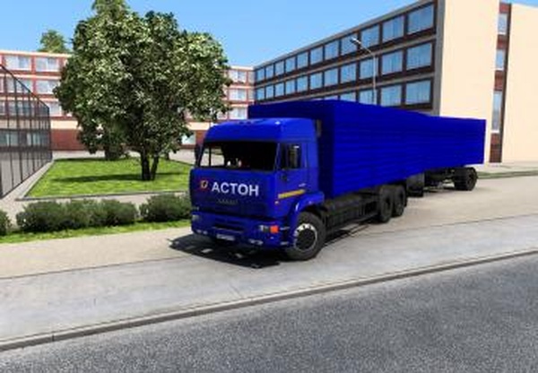 Скин «АСТОН» для Камаз 54-64-65версия 1.0 для Euro Truck Simulator 2 (v1.43.x)