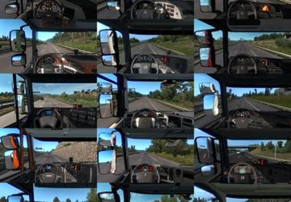 Real Interior Camsверсия 1.7 для Euro Truck Simulator 2 (v1.43.x)