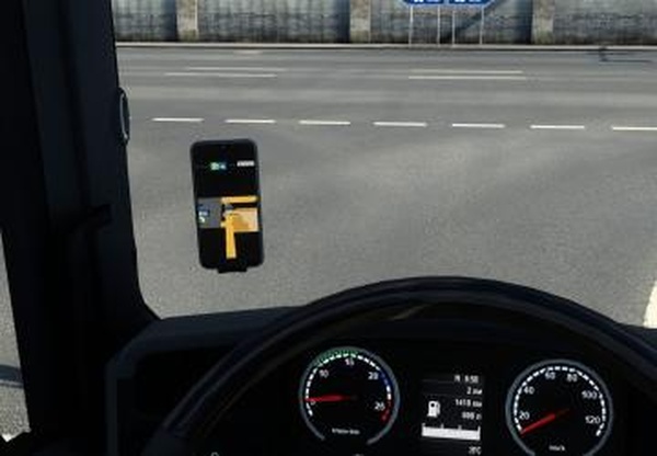 Телефон навигатор для Scania RJLверсия 1.0 для Euro Truck Simulator 2 (v1.42.x, 1.43.x)