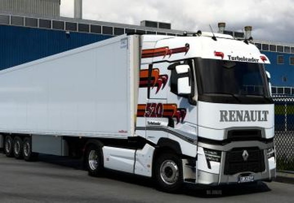 Скин Turboleader для Renault T Evoверсия 1.0 для Euro Truck Simulator 2 (v1.43.x)