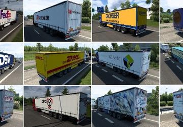 Пак прицепов в трафикверсия 4.0 для Euro Truck Simulator 2 (v1.43.x)