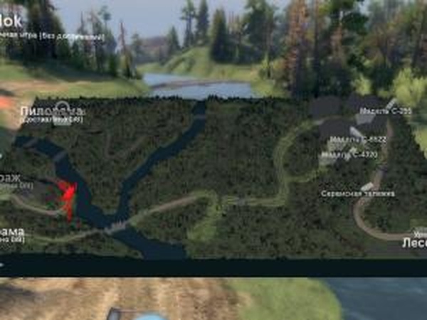 Карта «Городок 2»версия 2.1 для SpinTires (v03.03.16)