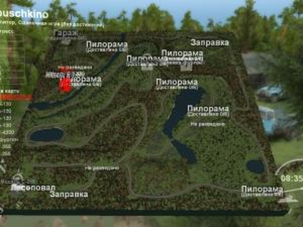 Карта «ЛесХоз Пушкино»версия 1.0 для SpinTires (v03.03.16)