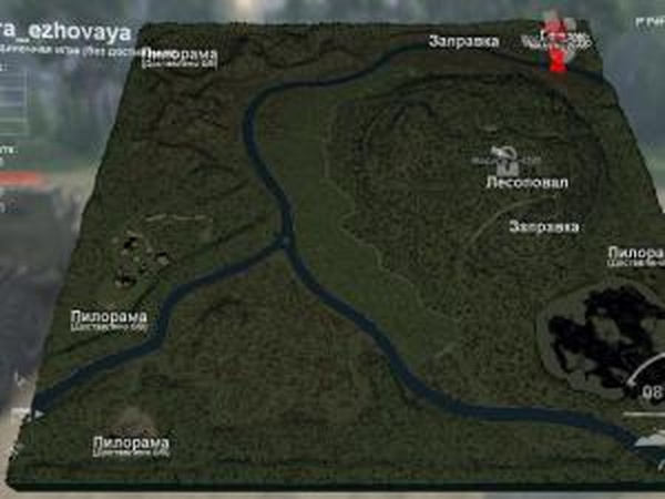 Карта «Гора Ежовая»версия 1.0 для SpinTires (v03.03.16)