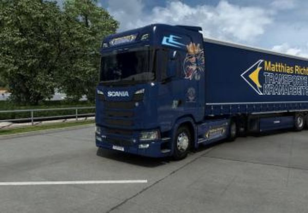 Комбо скин Matthias Richter Transporteверсия 1.0 для Euro Truck Simulator 2 (v1.43.x)