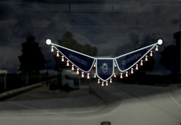 3-ой вымпел для Scaniaверсия 1.0 для Euro Truck Simulator 2 (v1.43.x)