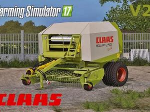 Тюковщик Claas Rollant 250 Rotocutверсия 2.0 для Farming Simulator 2017 (v1.4.4)