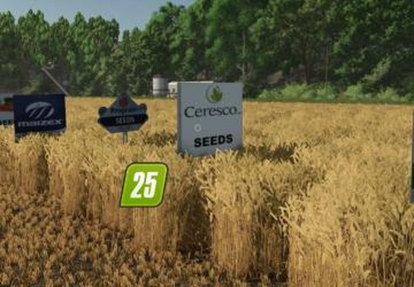 North American Field Sign Pack 1версия 1.0.0.0 для Farming Simulator 2025