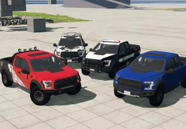 Ford Raptor 2018версия 1 для BeamNG.drive (v21.3 и более)