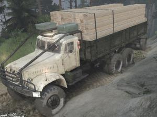 КрАЗ-219В1.4.7/257В1.2.1версия 1.1.2 для SpinTires (v03.03.16)