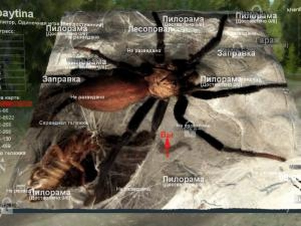 Карта «Паутина»версия 1 для SpinTires (v03.03.16)