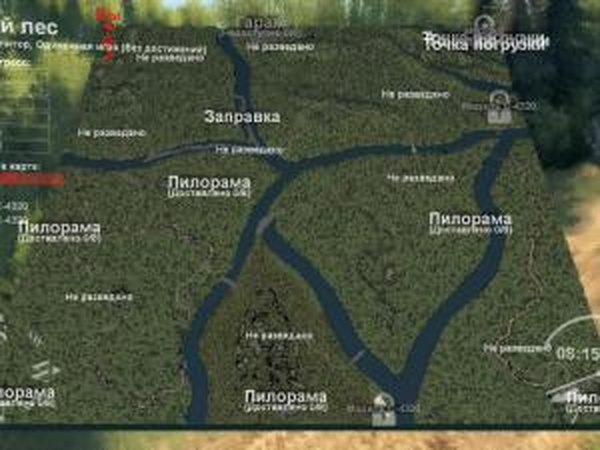 Карта «Жуткий лес 2»версия 1.0 для SpinTires (v03.03.16)