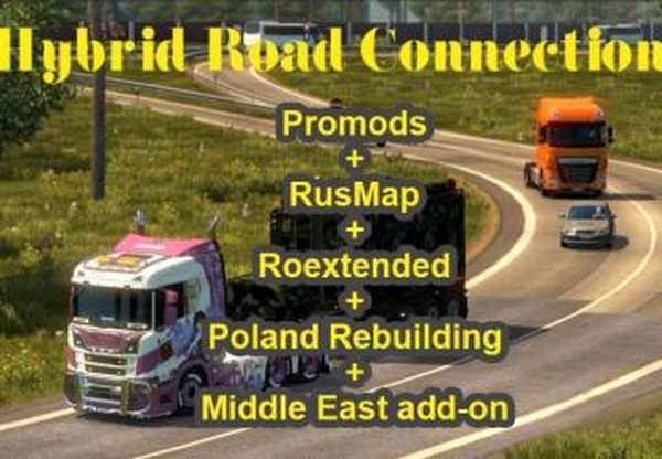 Фикс для соединения карт Promods / RusMap /Poland Rebuilding / Roextendedv1.1 для Euro Truck Simulator 2 (v1.43.x)