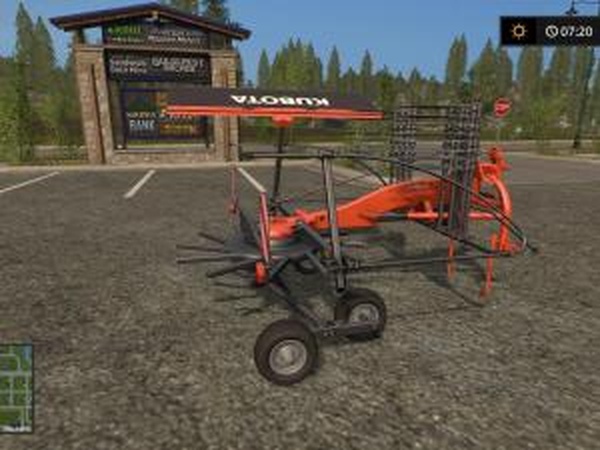 Жатка Kubota RA 1043версия 1.1.0 для Farming Simulator 2017 (v1.4.4)