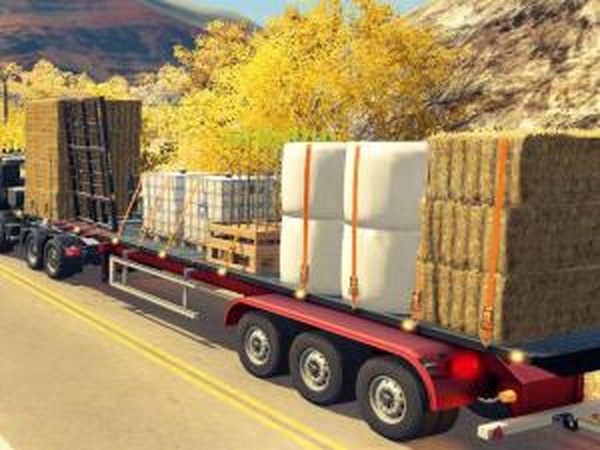 Полуприцеп BsM Trailer Semi-Bale 50000/6v1.0.0.1 для Farming Simulator 2017 (v1.4.4)