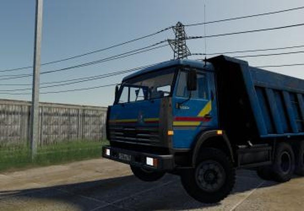 КамАЗ-65115 Синийверсия 1.0.0.2 для Farming Simulator 2019 (v1.7.x)