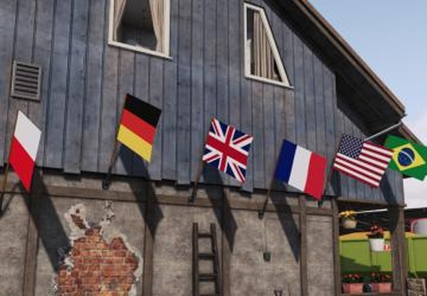 Country Flags For Wallверсия 1.0.0.0 для Farming Simulator 2022