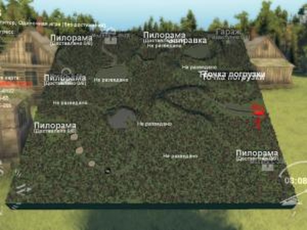 Карта «Озёра»версия 1.0 для SpinTires (v03.03.16)