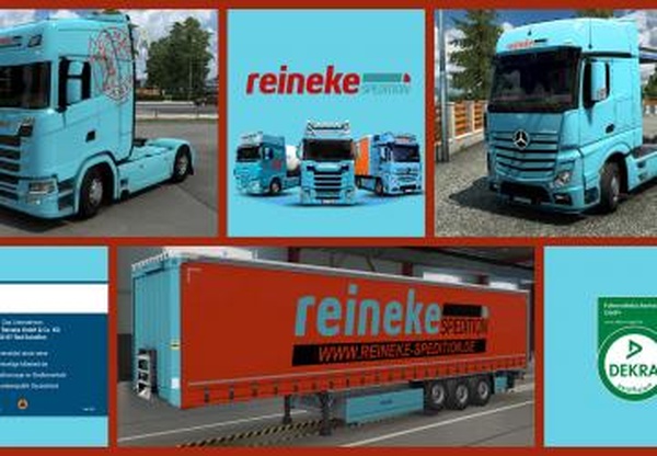Комбо скин Reineke Speditionверсия 1.0 для Euro Truck Simulator 2 (v1.43.x)
