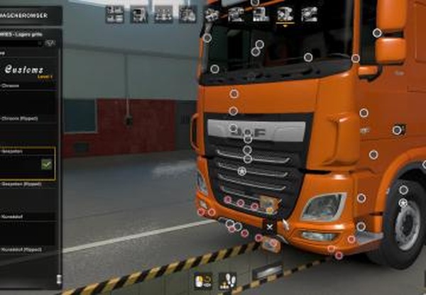 Дополнительные слоты для аксесуаровверсия 1.0 для Euro Truck Simulator 2 (v1.43.x)