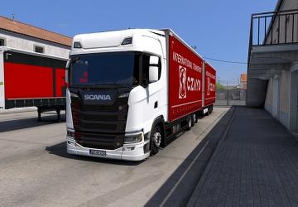 Tandem Krone addon for Scania P G R Sверсия 1.4 для Euro Truck Simulator 2 (v1.43.x)