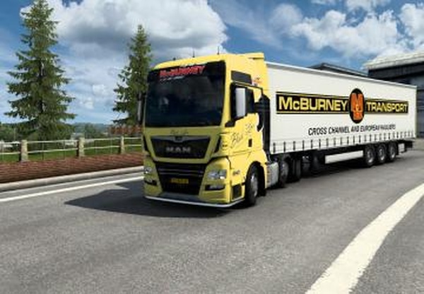 Комбо скин McBurney Transportверсия 1.0 для Euro Truck Simulator 2 (v1.43.x)