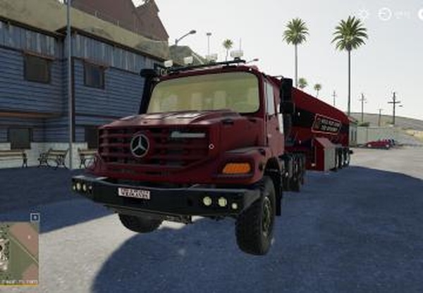 Mercedes Benz Zetros 3643 6x6 Hirschfeld Editionv2.0 для Farming Simulator 2019 (v1.7.x)