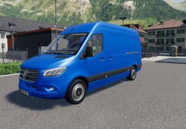 Mercedes Benz Sprinter Mk4 L2версия 1.0 для Farming Simulator 2019 (v1.7.x)