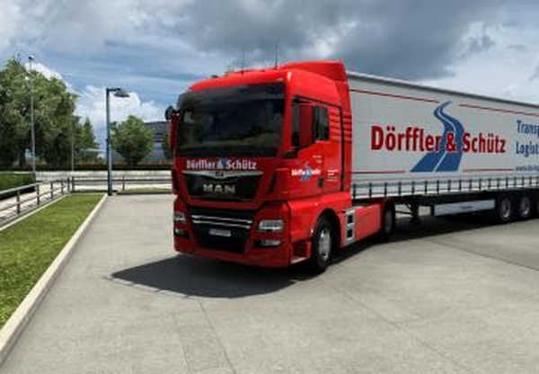 Комбо скин Dörffler & Schütz Transportверсия 1.0 для Euro Truck Simulator 2 (v1.43.x)