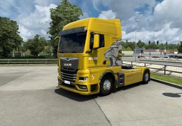 Скин MAN TGX 2020 Lionверсия 1.0 для Euro Truck Simulator 2 (v1.43.x)