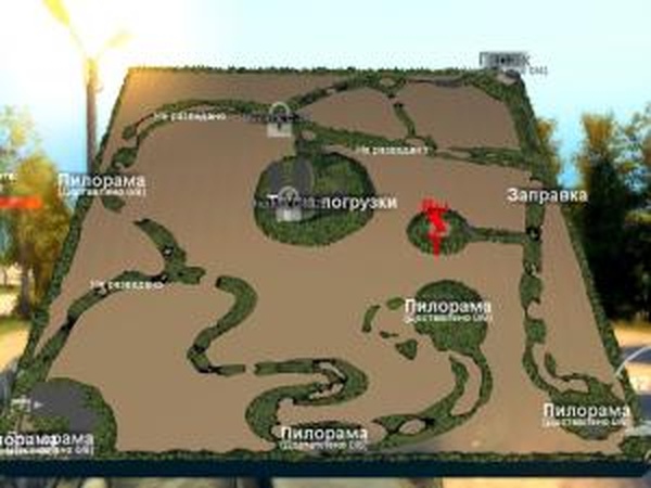 Карта «Затоп»версия 1 для SpinTires (v03.03.16)