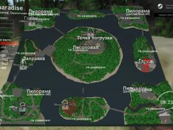 Карта «Paradise»версия 1.0 для SpinTires (v03.03.16)