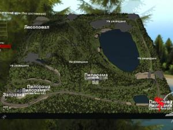 Карта «Грязевая дорога»версия 1 для SpinTires (v03.03.16)