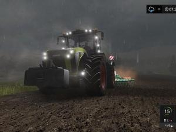Claas Xerion + Kaweco Double Twin Shiftверсия 1.1.7.0 для Farming Simulator 2017 (v1.4.4)