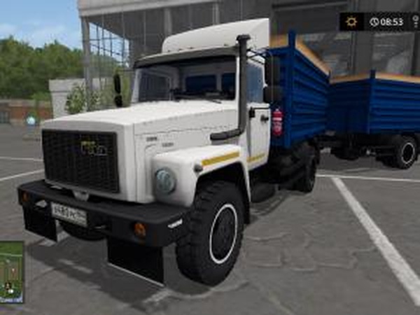 Газ-35071 и прицеп СаЗ-83173версия 1.0 для Farming Simulator 2017 (v1.4.4.0)