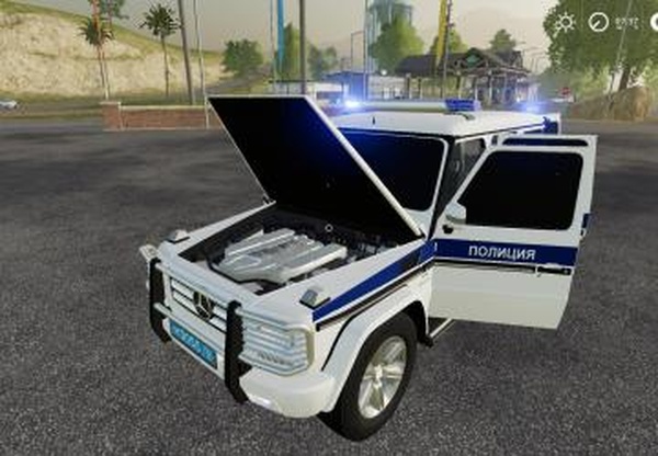 Mercedes-Benz G55 AMG Полиция - Переделкаv2.0 для Farming Simulator 2019 (v1.7.1.0)
