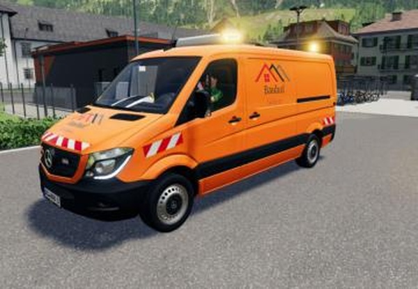 Mercedes Sprinter Bauhof Geldernверсия 1.0 для Farming Simulator 2019 (v1.7.x)