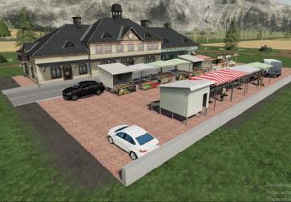 Village Market Sell Pointверсия 1.1 для Farming Simulator 2019 (v1.7.x)