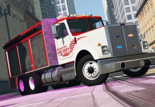 Fully-equipped T-Series FIRE TRUCKверсия 1.0 для BeamNG.drive (v0.21)