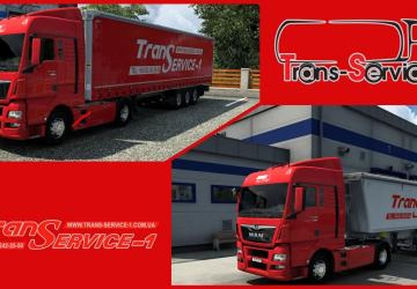 Комбо скин Trans Serviceверсия 1.0 для Euro Truck Simulator 2 (v1.43.x)