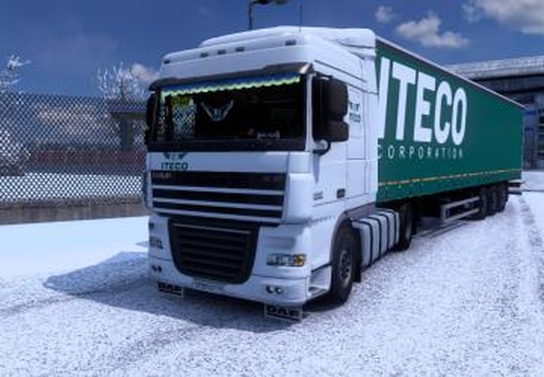 Skin Iteco для DAF XF 105версия 1.0 для Euro Truck Simulator 2 (v1.42.x, 1.43.x)