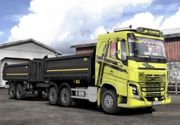 Volvo FH4 тандем + прицепверсия 1.0 для Euro Truck Simulator 2 (v1.42.x)