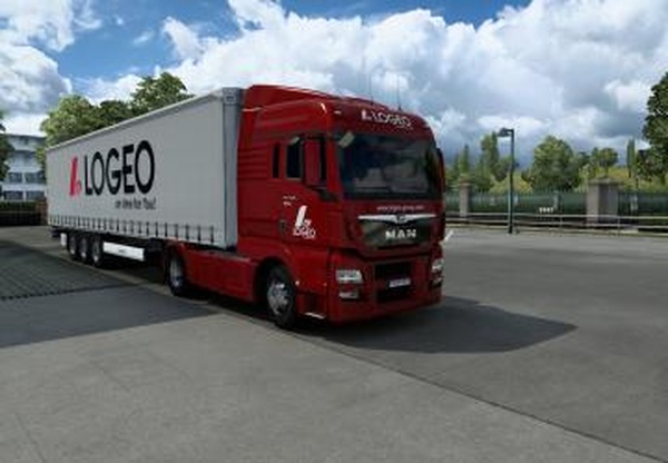 Комбо скин Logeo Logisticsверсия 1.0 для Euro Truck Simulator 2 (v1.43.x)
