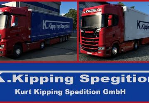 Комбо скин пак K.Kipping Speditionверсия 1.0 для Euro Truck Simulator 2 (v1.43.x)