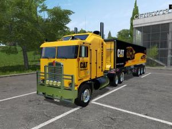 Cat Kenworth K100версия 1.1 для Farming Simulator 2017 (v1.4.4)