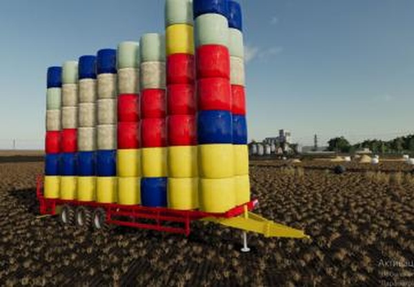 Crazy New Holland Bale Trailerверсия 1.0 для Farming Simulator 2019 (v1.7.x)
